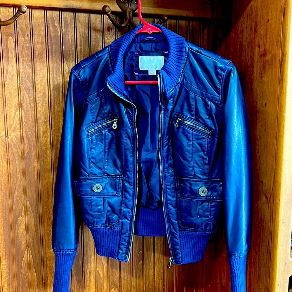 Brand new, never been worn Bomber jacket.  Navy blue